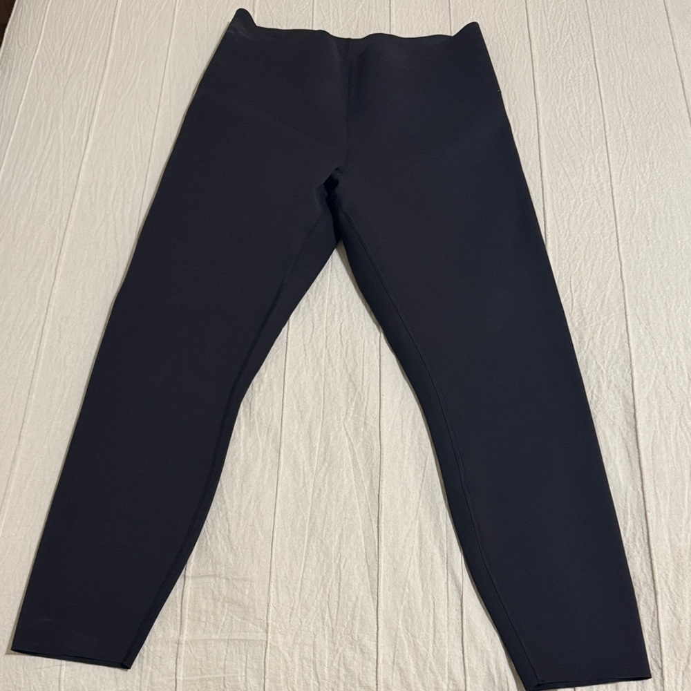 Womens Black Lululemon Glow Up HR Tight 25” leggings
